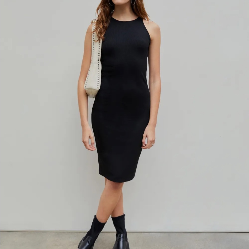 Cider Black Midi Dress